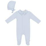 Baby Boys Cotton Rib Modal Fake Front Opening Onesie