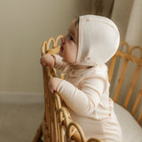 Baby Girls Cotton Rib Modal Fake Front Opening Onesie