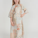 Girls Patchwork Print Robe