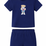 2 PCS Swimsuit For Boys With Bear