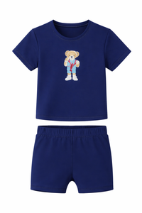 2 PCS Swimsuit For Boys With Bear