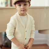 Boys Textured Knit Blazer
