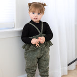 Crochet Denim Overalls Girls