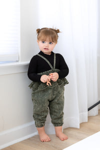 Crochet Denim Overalls Girls