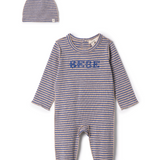 Stripe Stretch Jersey Baby Romper Set