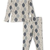Boys 2 PC Long Set With 3X3 Rib With Print