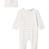 Baby Cotton Modal Romper Set With Small Print
