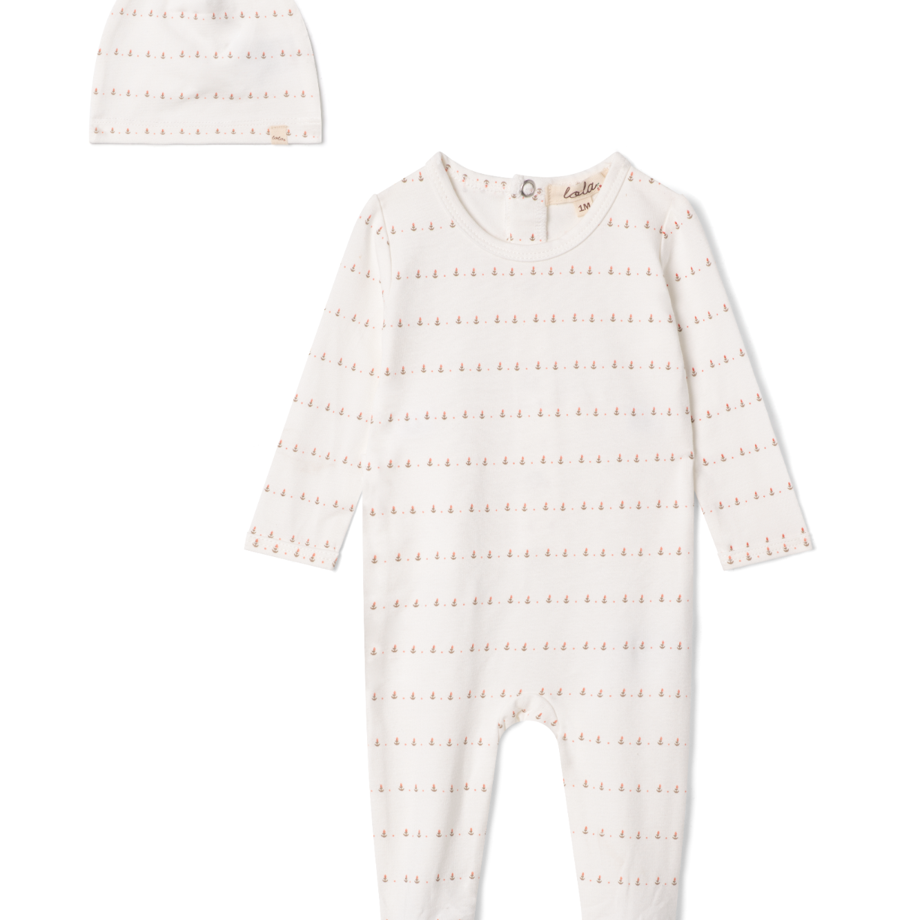 Baby Cotton Modal Romper Set With Small Print