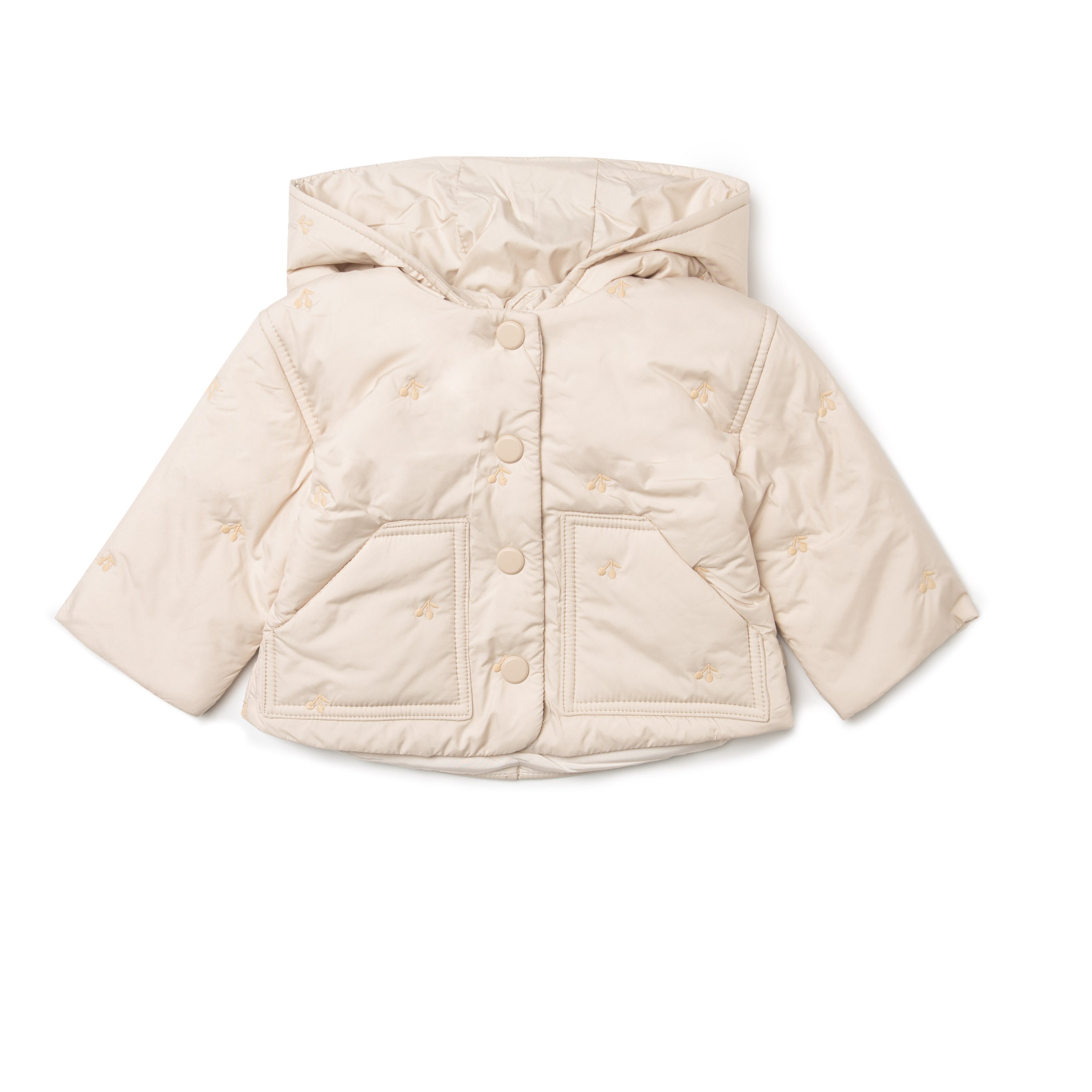 Baby Cherry Coat With Removable Hood