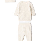 Baby 3 PC Set With Legging In Knit