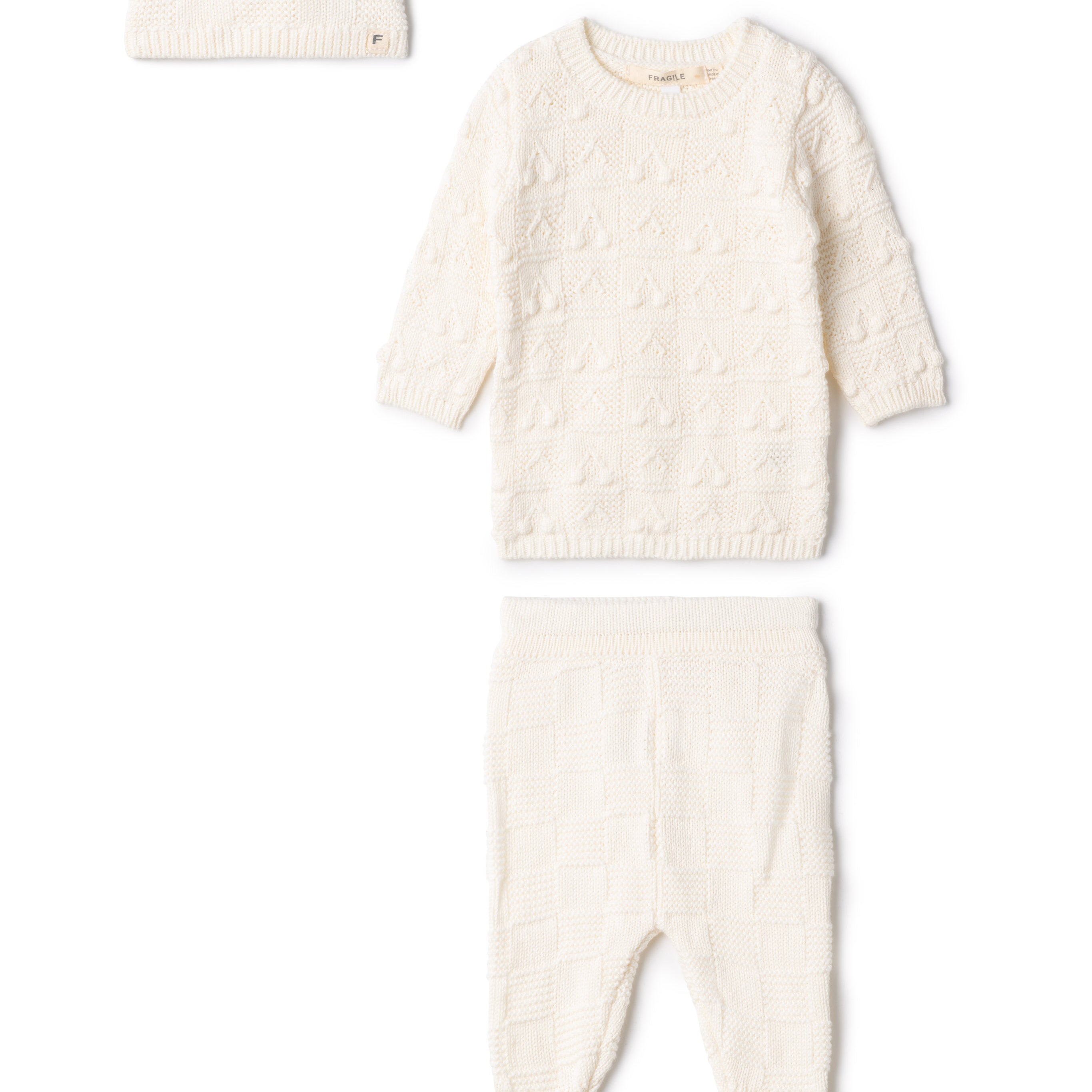 Baby 3 PC Set With Legging In Knit