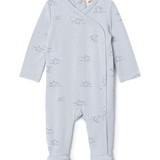 Baby Romper With Fake Front Overlap