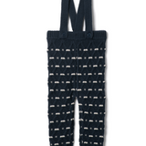 Baby Stripe Knit Overall With Removable Straps