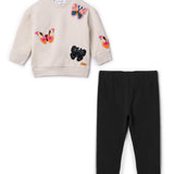 2 PCS Set With French Fleece And Ribbed Legging