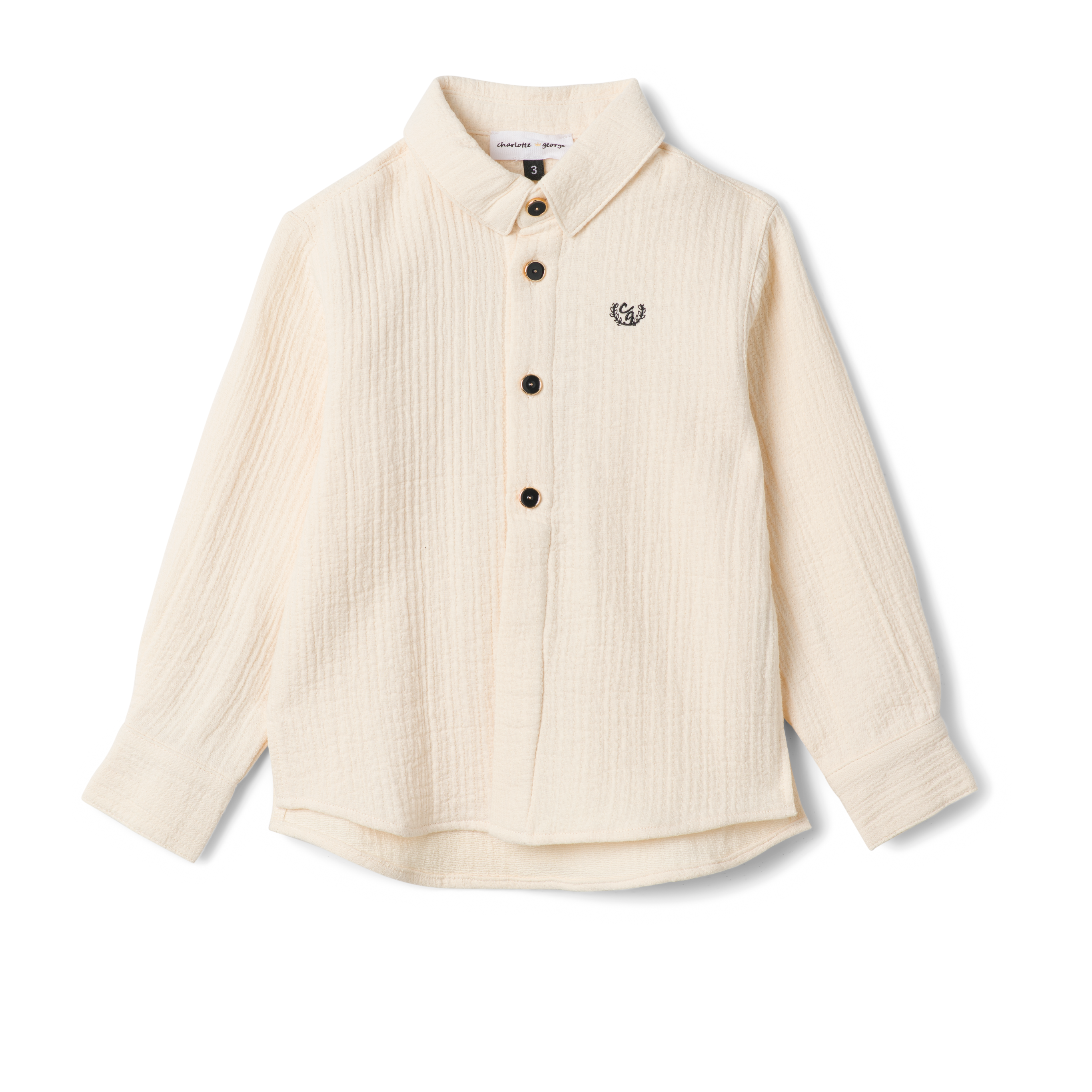 Boys Shirt With Woven Fabric