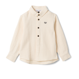 Boys Shirt With Woven Fabric