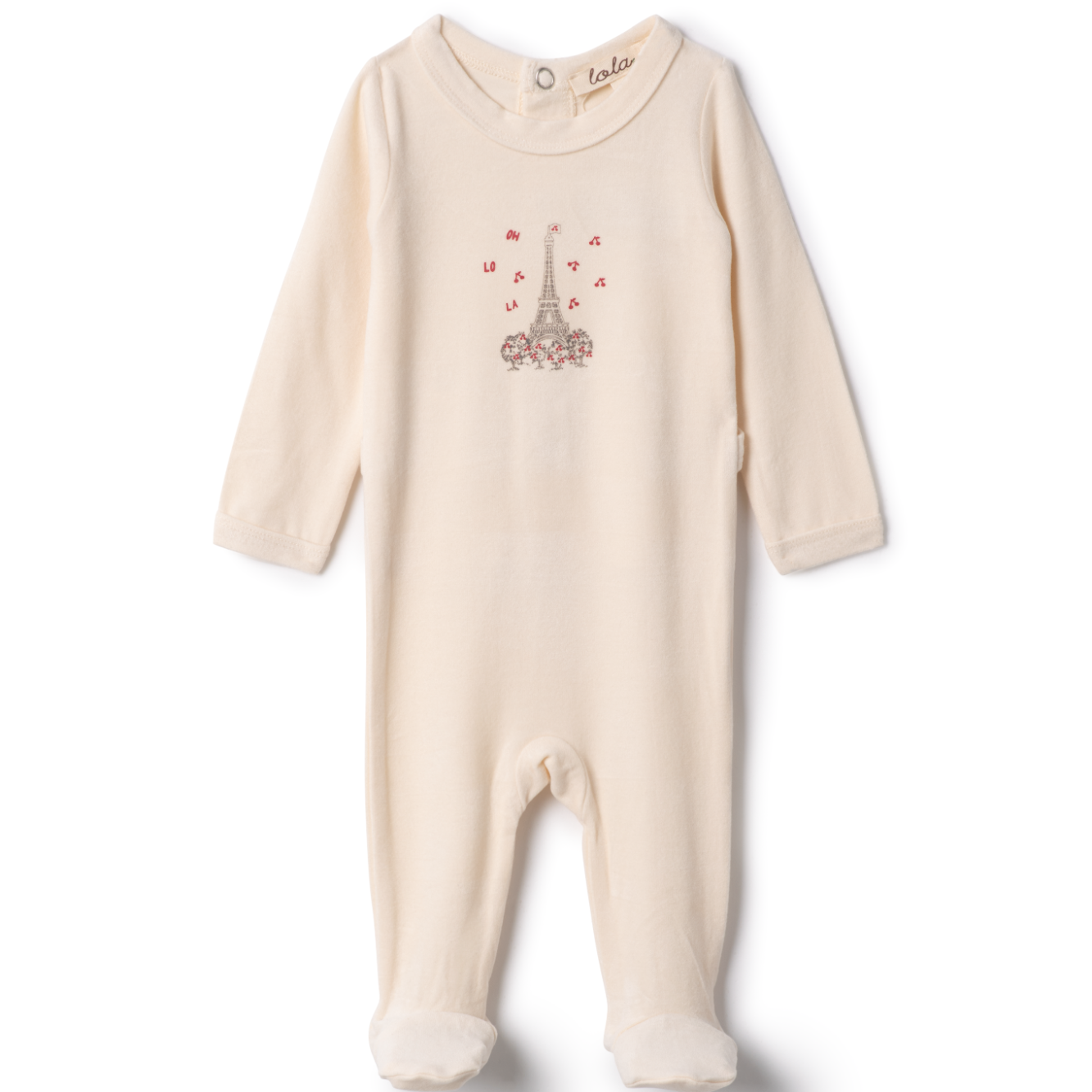 Baby Romper With Eiffel Tower Print