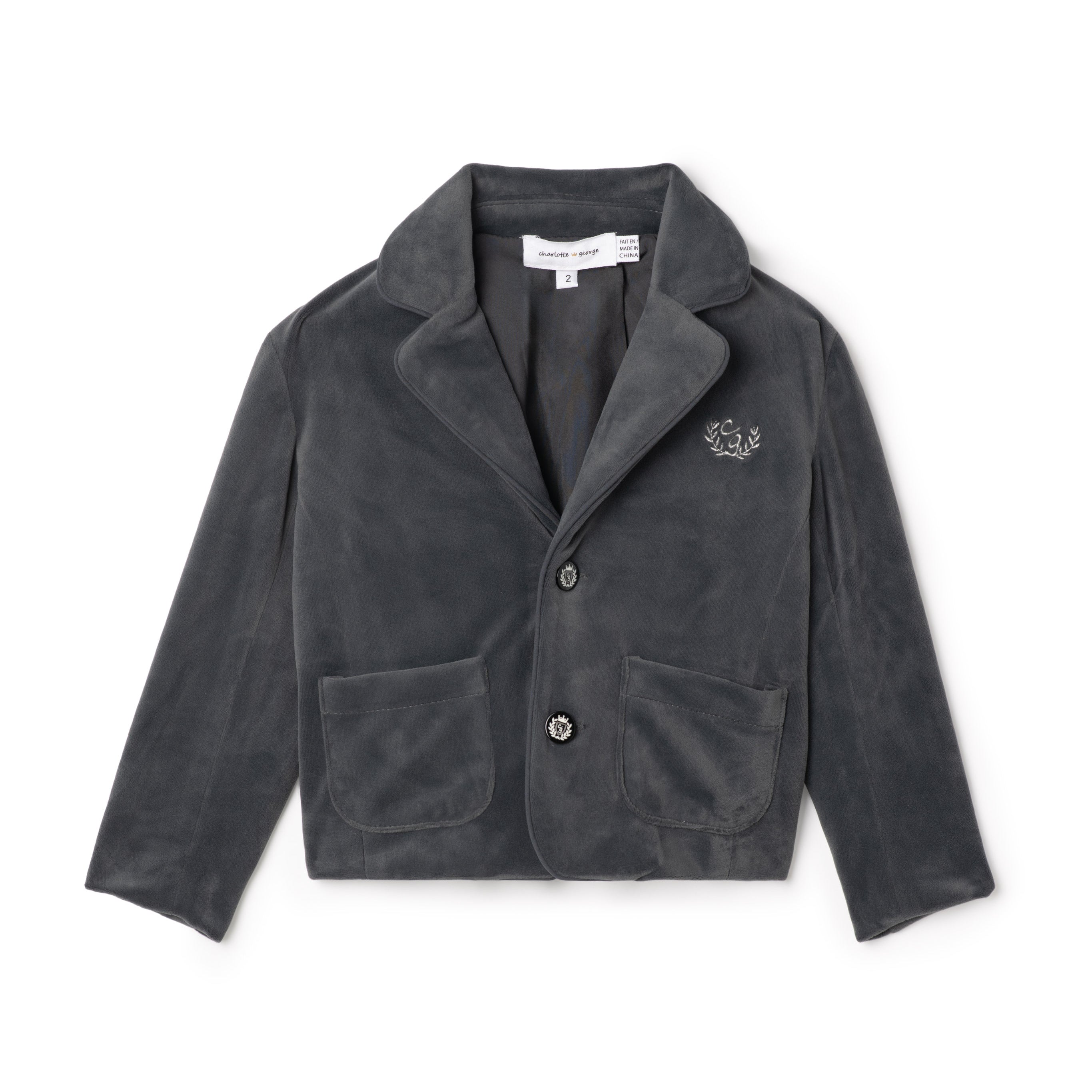 Suit Jacket With Velvet Fabric