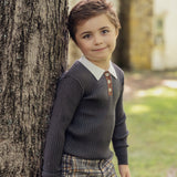 Boys Multi Polo Rib Sweater