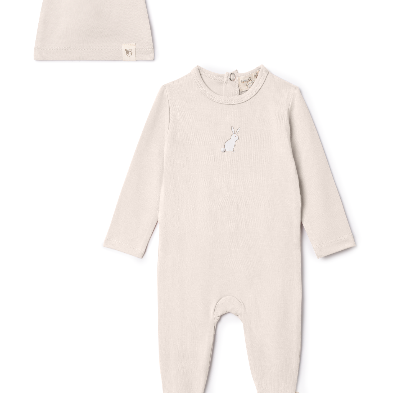 Baby Modal Stetchy With Bunny Print