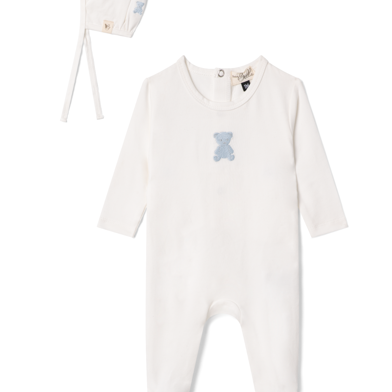 Baby Modal Stretchy With Bear Embroidery