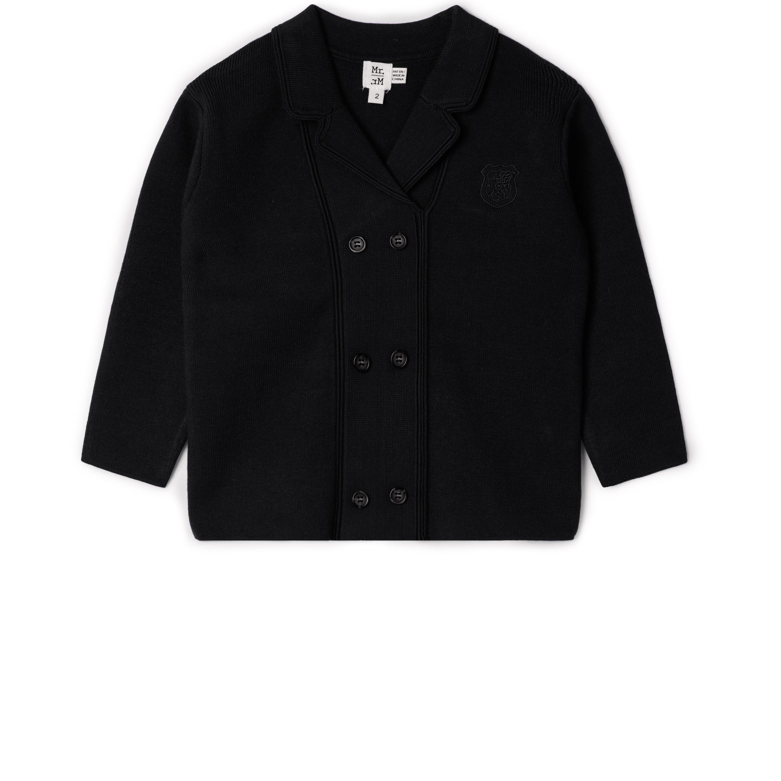 Boys Double Breasted Knit Blazer