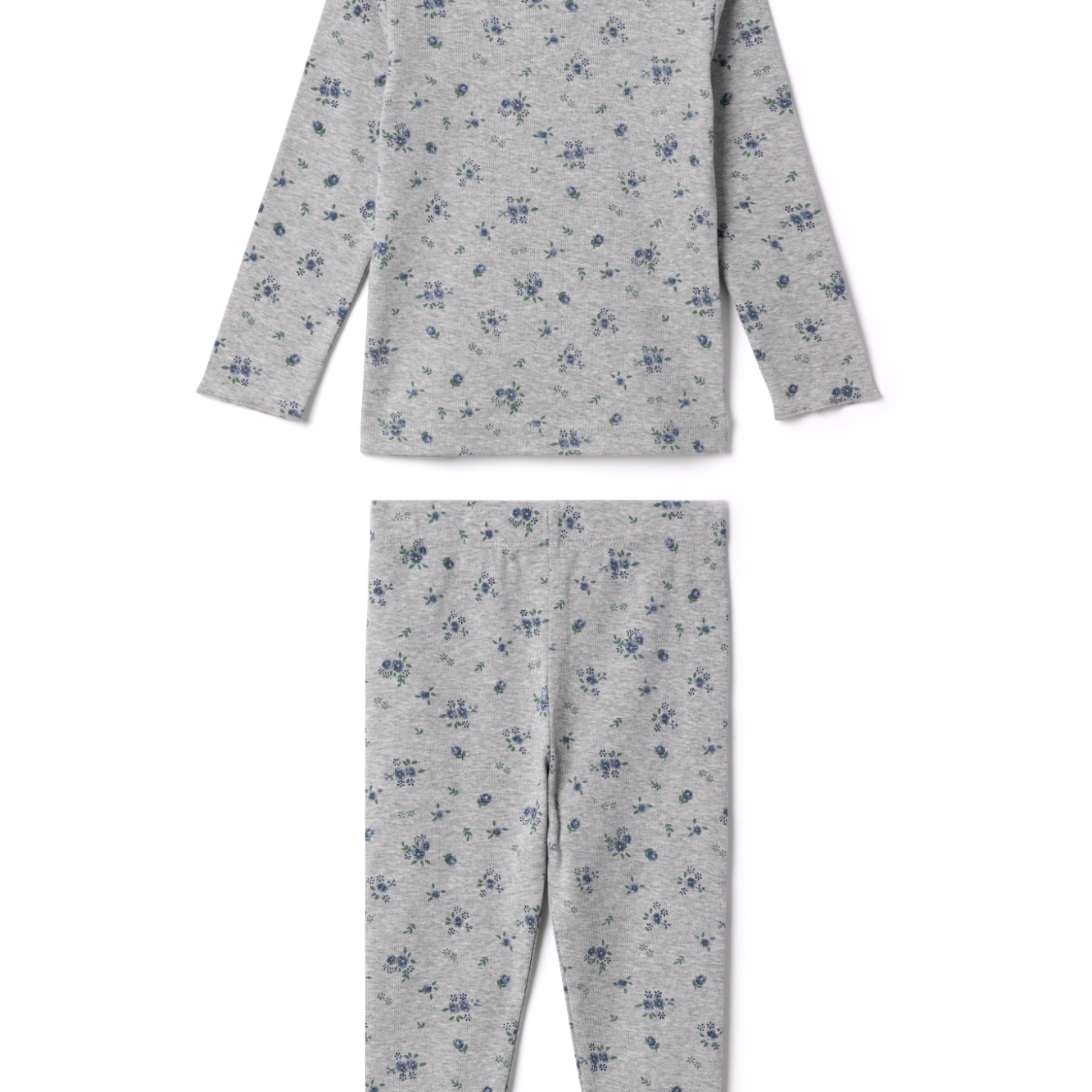 Girls Floral Print Top And Leggings Set