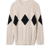 Boys Diamond Pointelle Knit Sweater