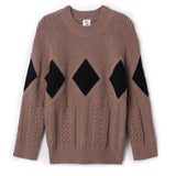 Boys Diamond Pointelle Knit Sweater