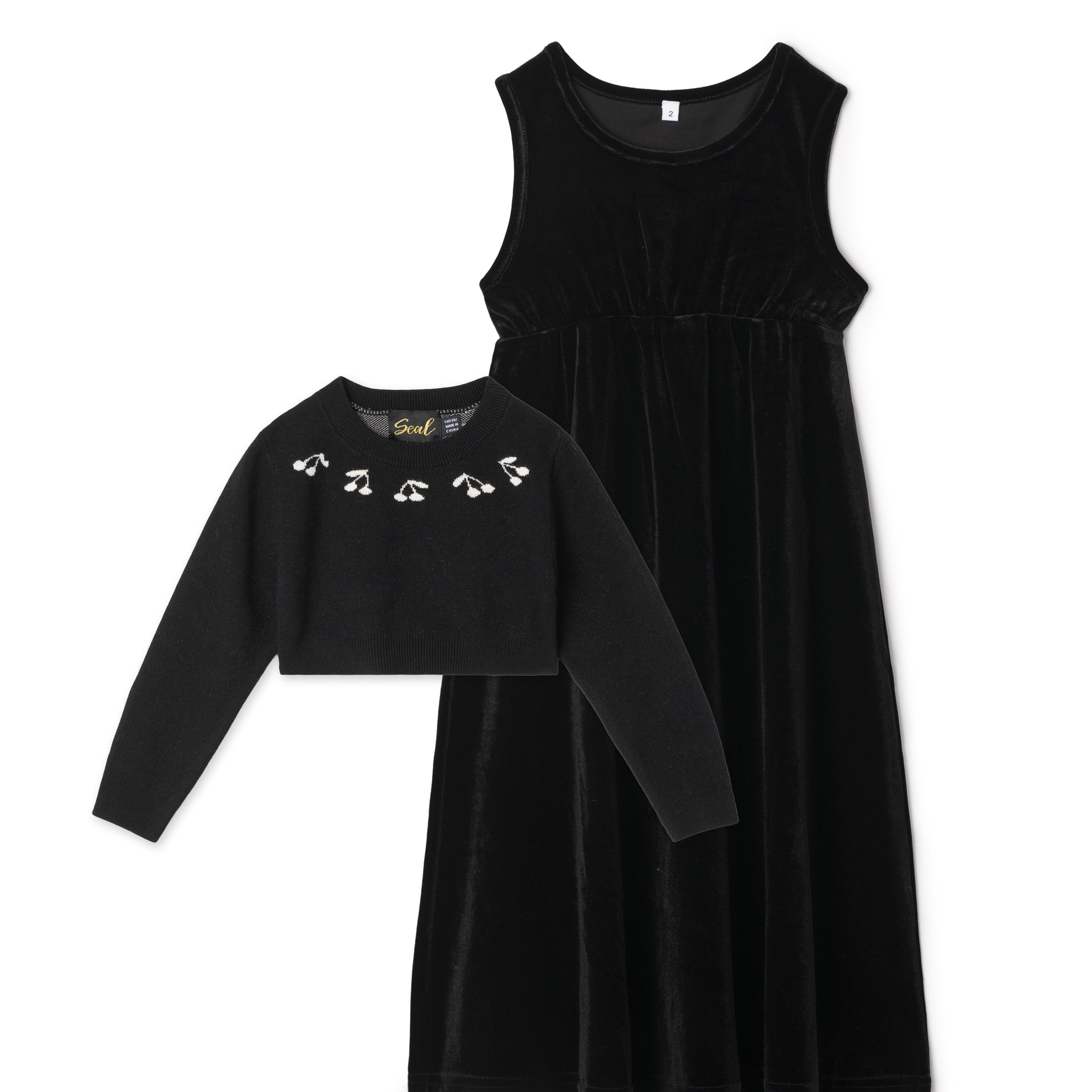 Girls Cherry Print Robe