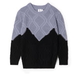 Boys Knit Sweater With Big Diamonds