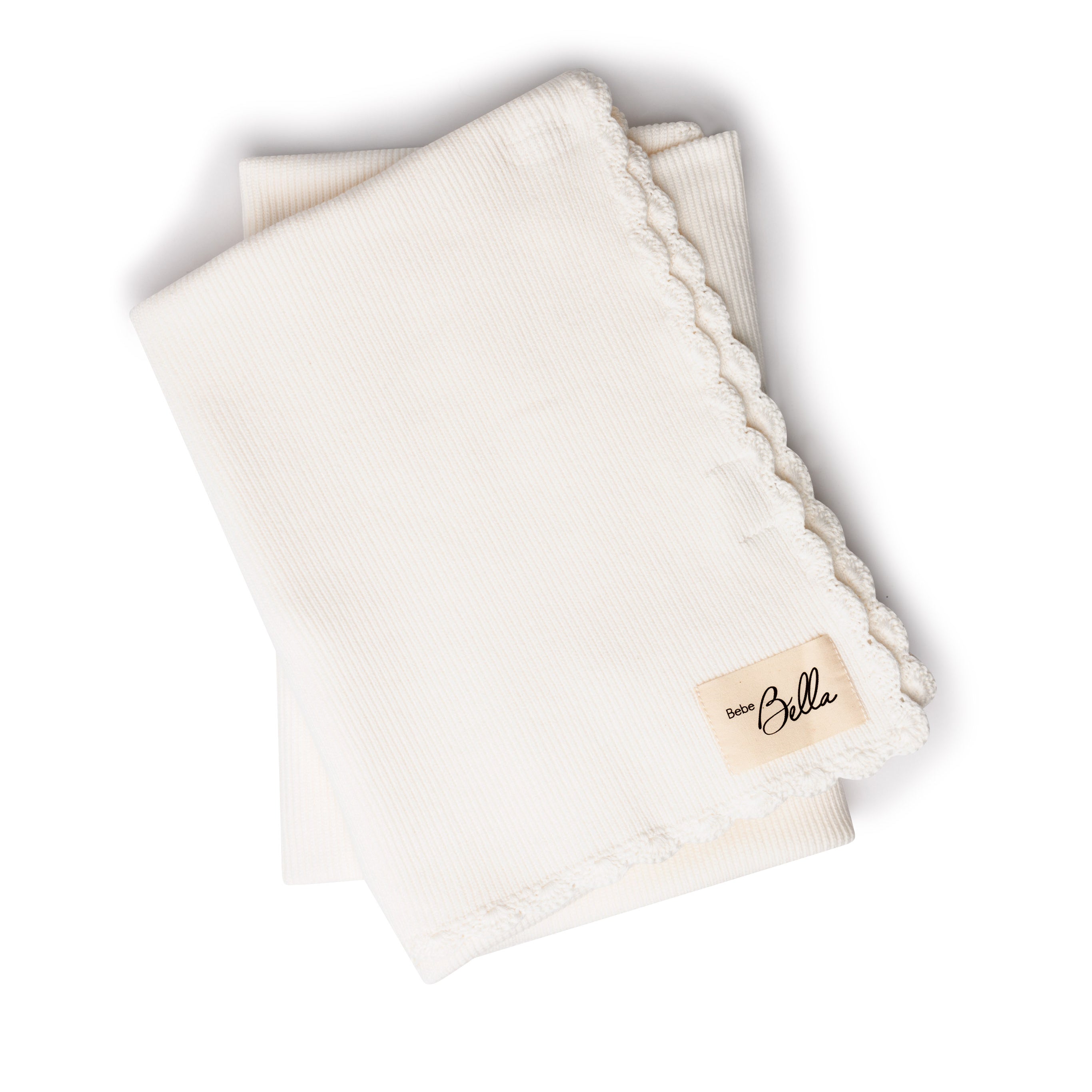 Baby Blanket With Crochet Trim