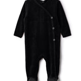 Baby Dotted Velour Onesie