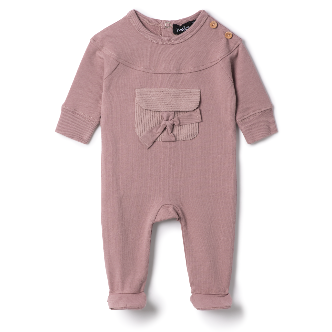 Baby Corduroy Pockets Stretchie