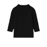Girls Knit Rib Mock Neck Top