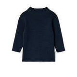 Girls Knit Rib Mock Neck Top