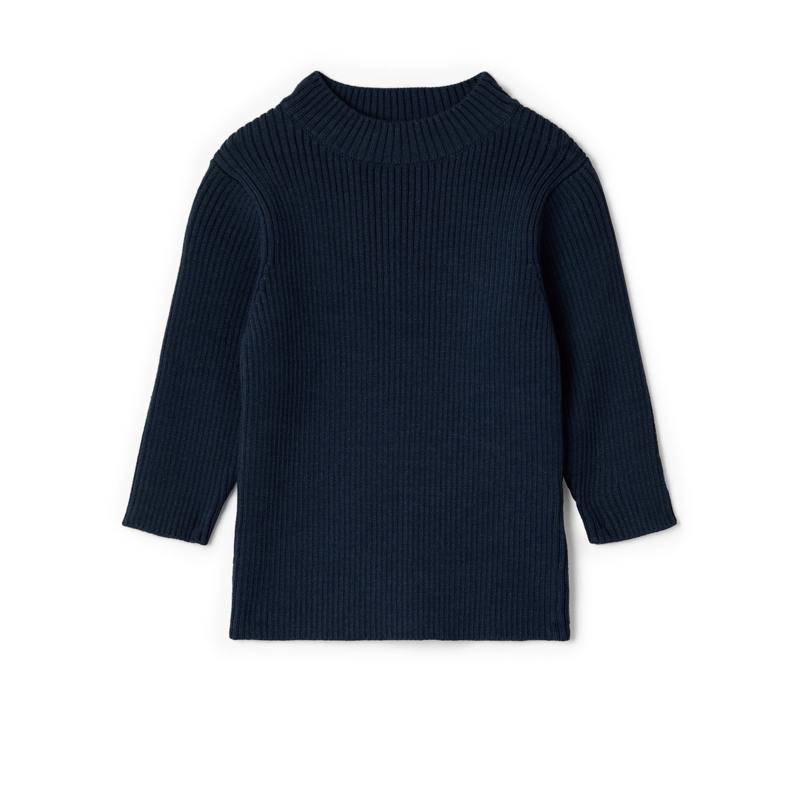 Girls Knit Rib Mock Neck Top