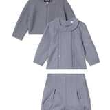 Boys Wool 3 PC Set With Knit Cardigan