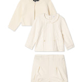 Boys Wool 3 PC Set With Knit Cardigan