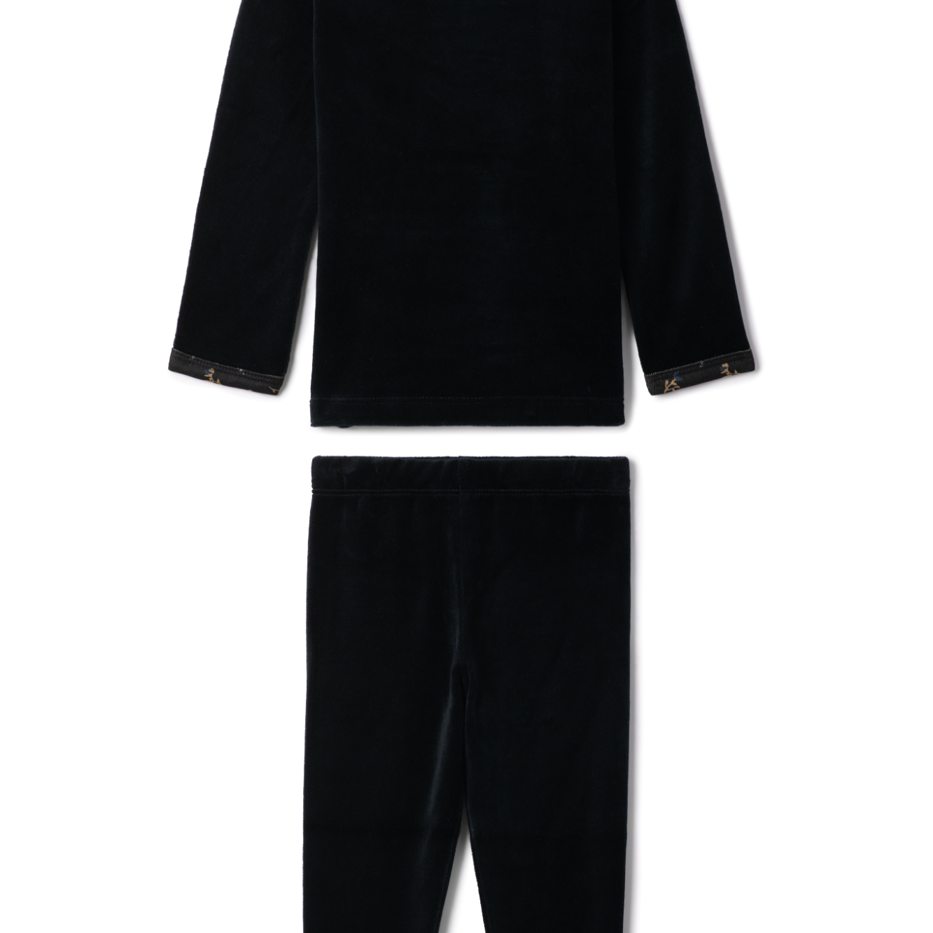 Girls Velour With Floral Print 2 PC