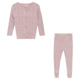 Baby Mix Cable Knit Cardigan2 PCS