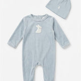 Velour Bunny Footie