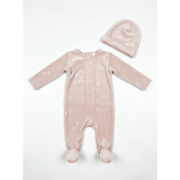 Bunnies Velour Footie