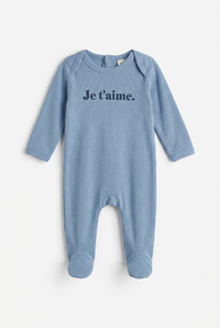 Je T'aime Print Footie