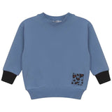 Sweatshirt with Rib Fennel Neck