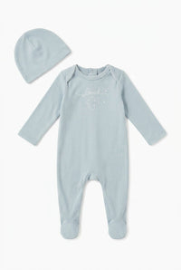 Loved Embroidered Footie