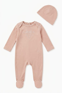 Loved Embroidered Footie