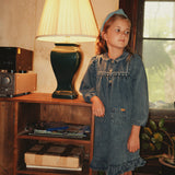 Denim Embroidered Dress