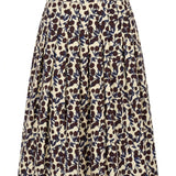 Cherry Print Pleated Skirt