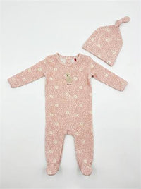 Leaves & Sheep Print Footie